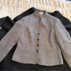 Coldwater Creek Charcoal Tweed Blazer